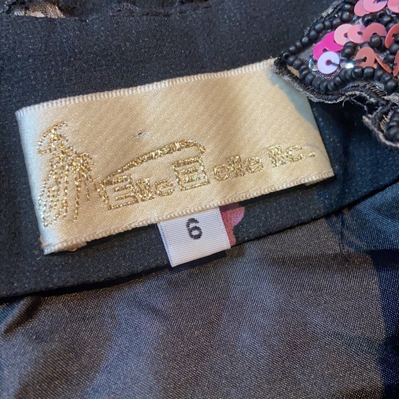 Vintage Black and Purple Floral Dress - Picture 12 of 16